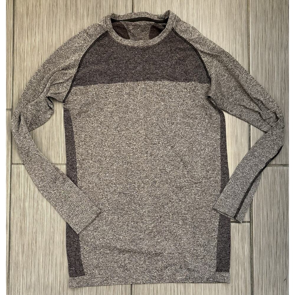 Orangetheory Fitness Heathered Gray Workout Long Sleeve Shirt Size Medium